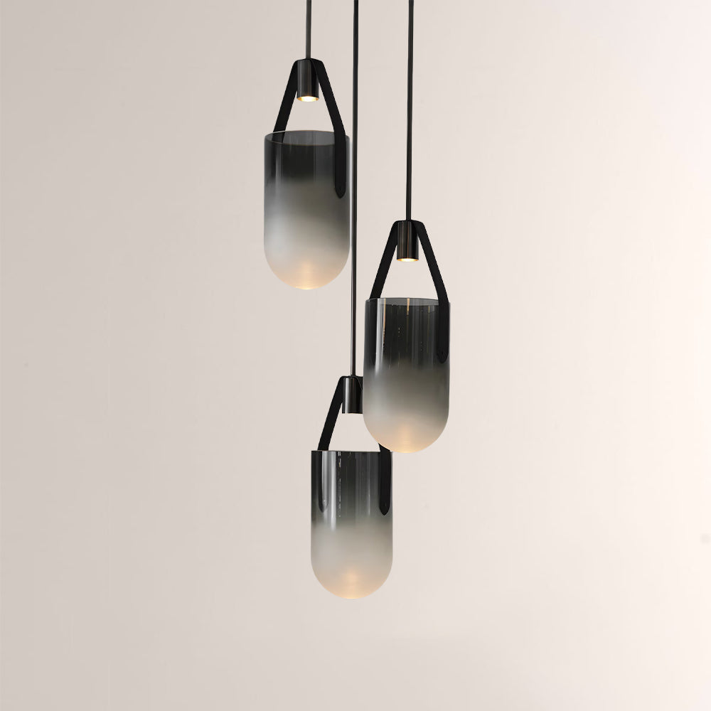 Welden Ombre Glass Cluster Chandelier