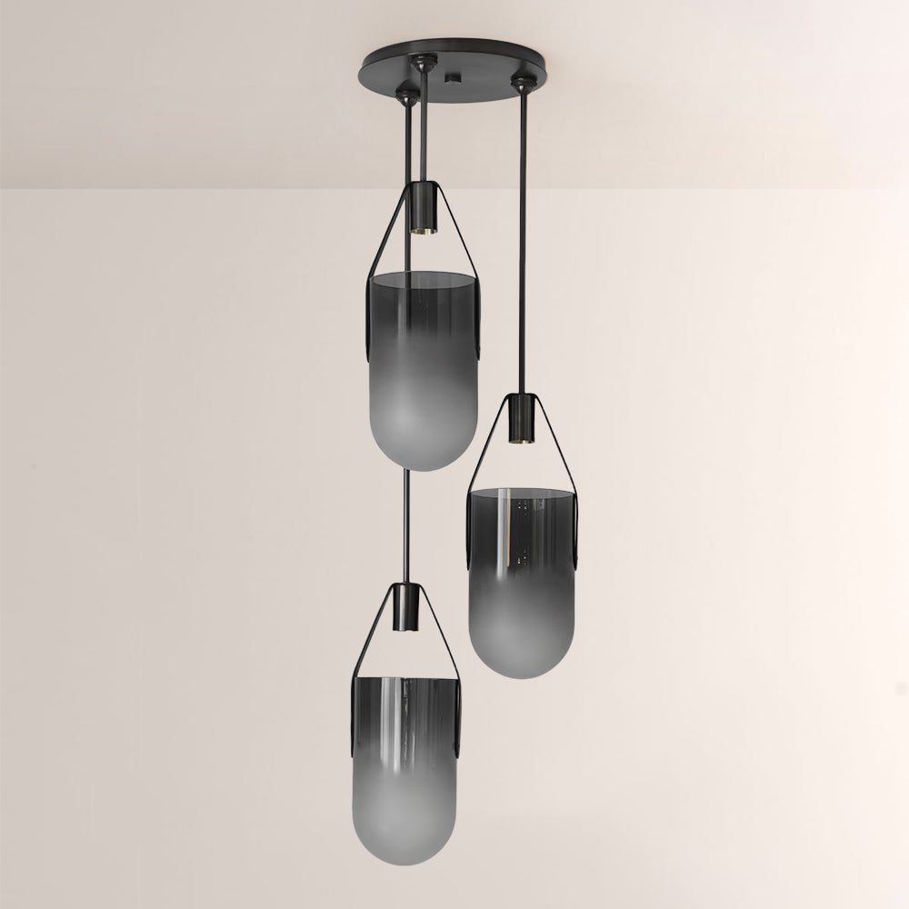 Welden Ombre Glass Cluster Chandelier