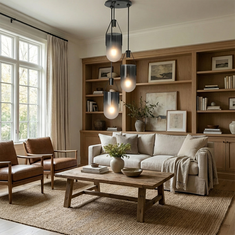 Welden Ombre Glass Cluster Chandelier