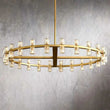 Bordeaux Wine-Glass Round Chandelier 36"48"