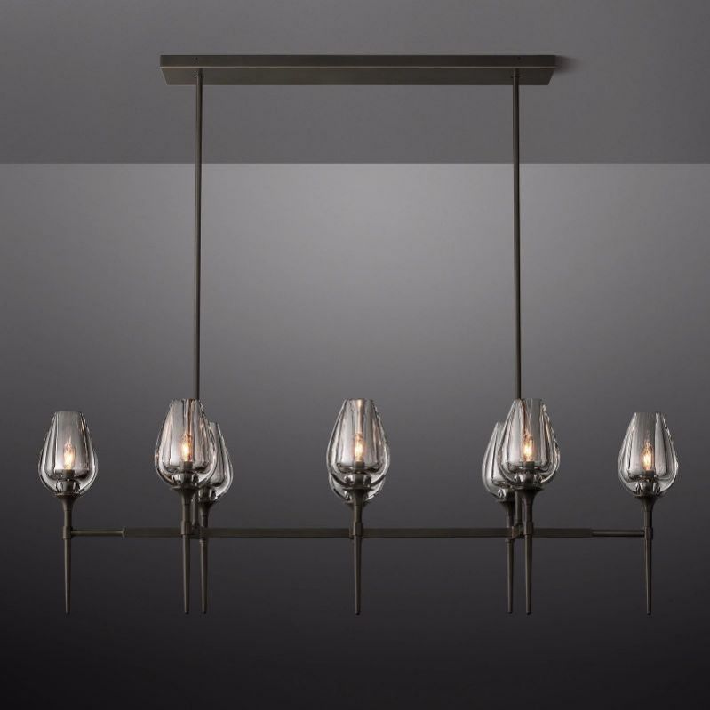 Tulip Linear Chandelier 52"