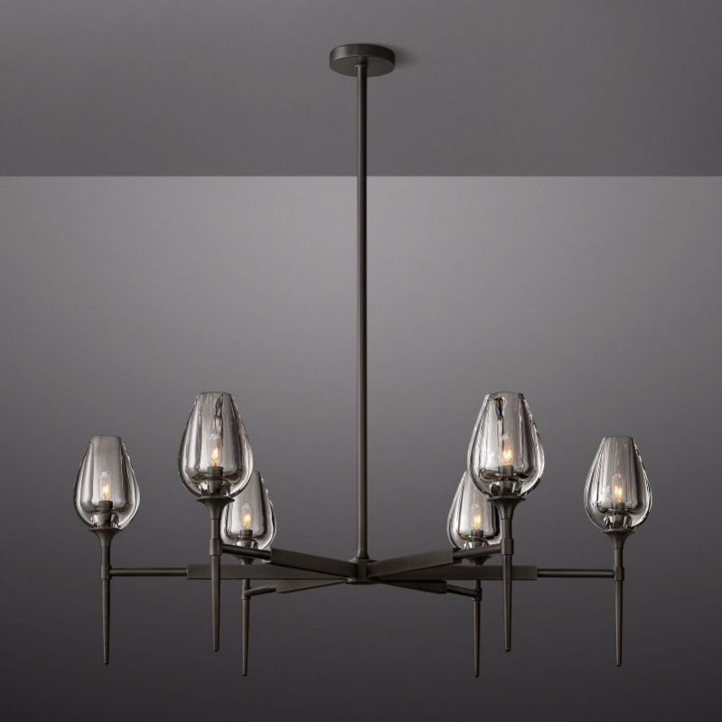 Tulip Round Chandelier 42"