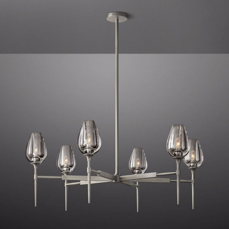 Tulip Round Chandelier 42"