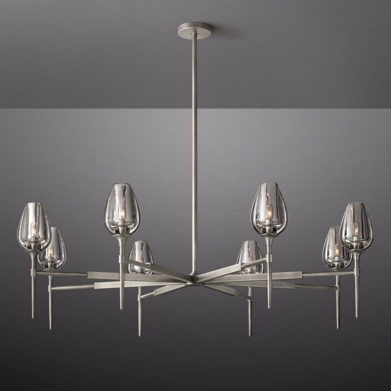 Tulip Round Chandelier 54"