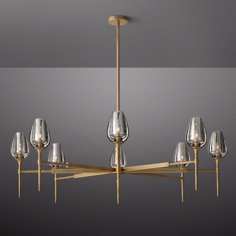 Tulip Round Chandelier 54"