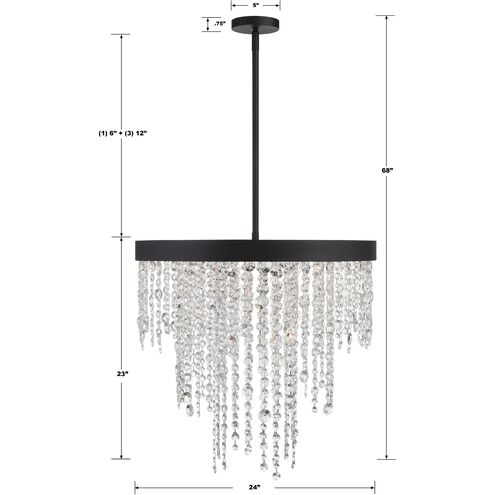 Winham 6 Light 24 inch Chandelier