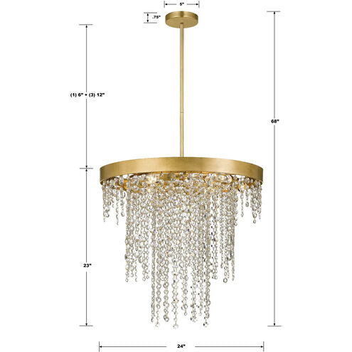 Winham 6 Light 24 inch Chandelier