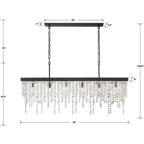 Winham 6 Light 49 inch Chandelier