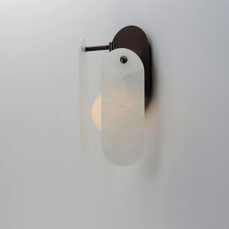 Studio M Alabaster Megalith Wall Sconce