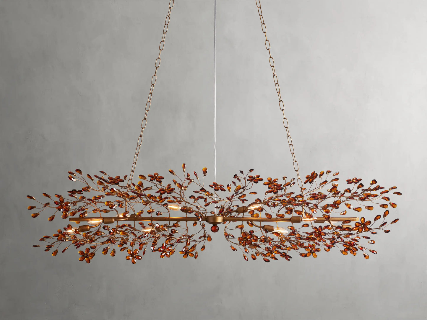 Flora Linear Chandelier 68“W