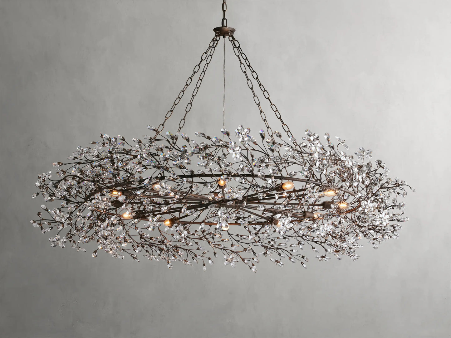 Flora Crown Chandelier 48”W