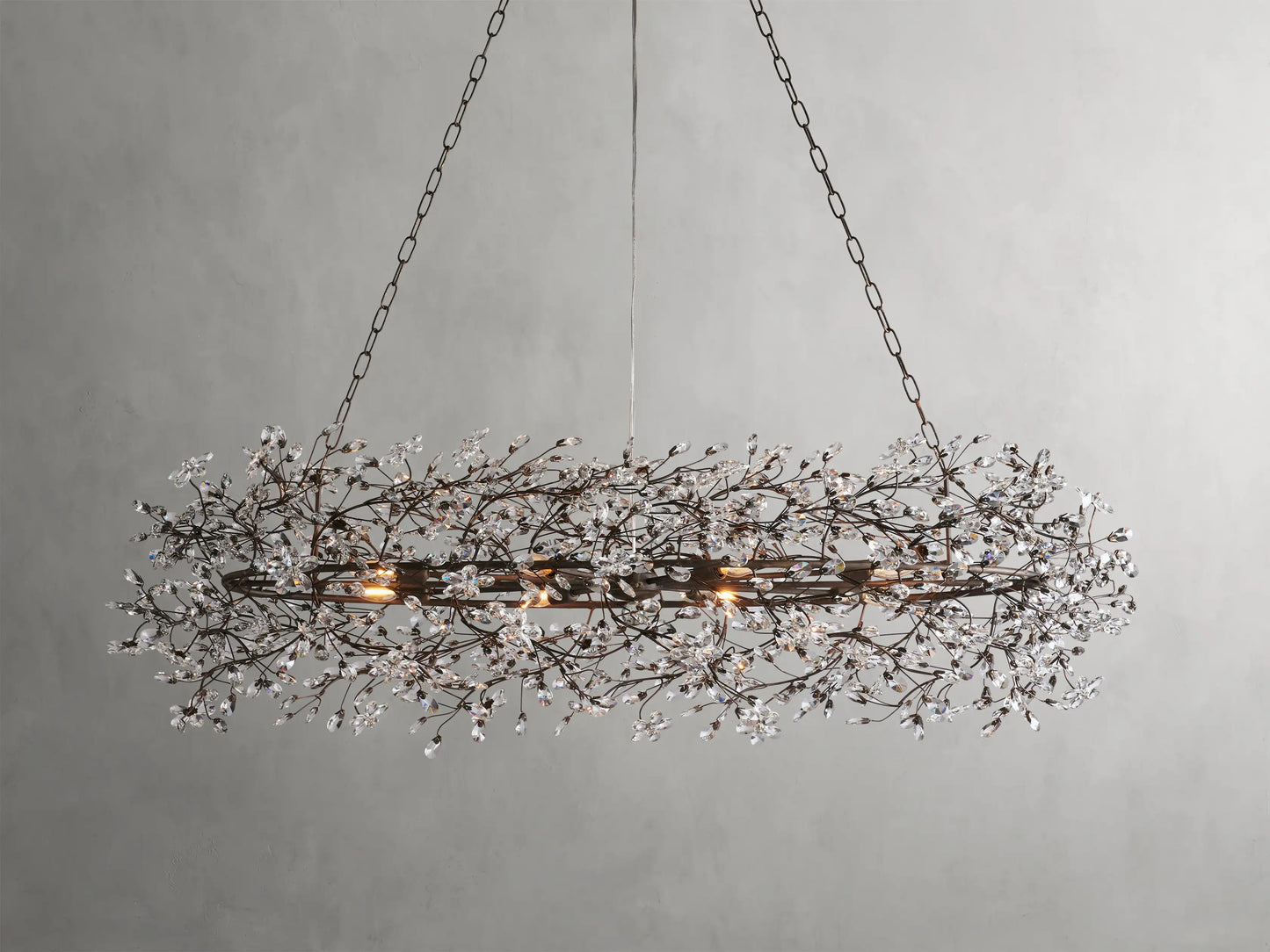 Flora Oval Chandelier 62"W