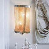 Ashley Aluminum Chain Tassel Wall Sconce