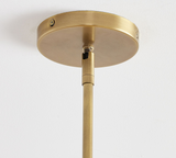 Modern Style 8-Light Chandelier -Brass 44"