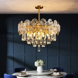 Copper Postmodern Luxury Crystal Chandelier