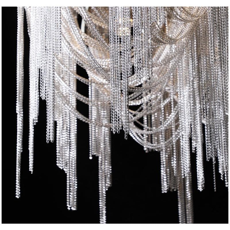 Alisa Luxury Aluminum Chain Tassel Chandelier