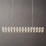 Bordeaux Wine-Glass Rectangular Chandelier 54"