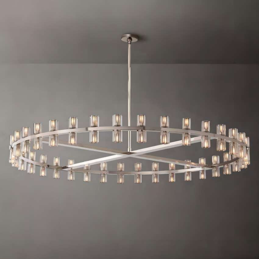 Bordeaux Wine-Glass Round Chandelier 60"