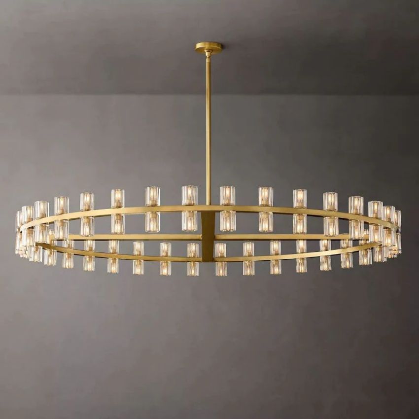 Bordeaux Wine-Glass Round Chandelier 60"