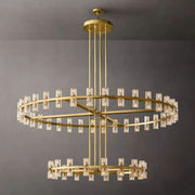 Bordeaux Wine-Glass Round 2-Tier Chandelier 60"