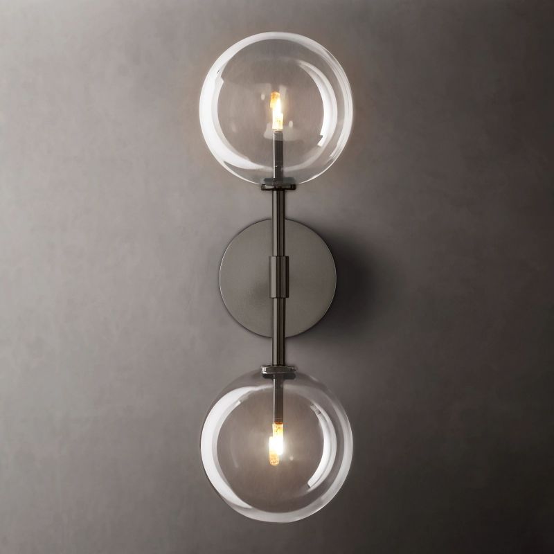 Sera Glass Globe Double Sconce