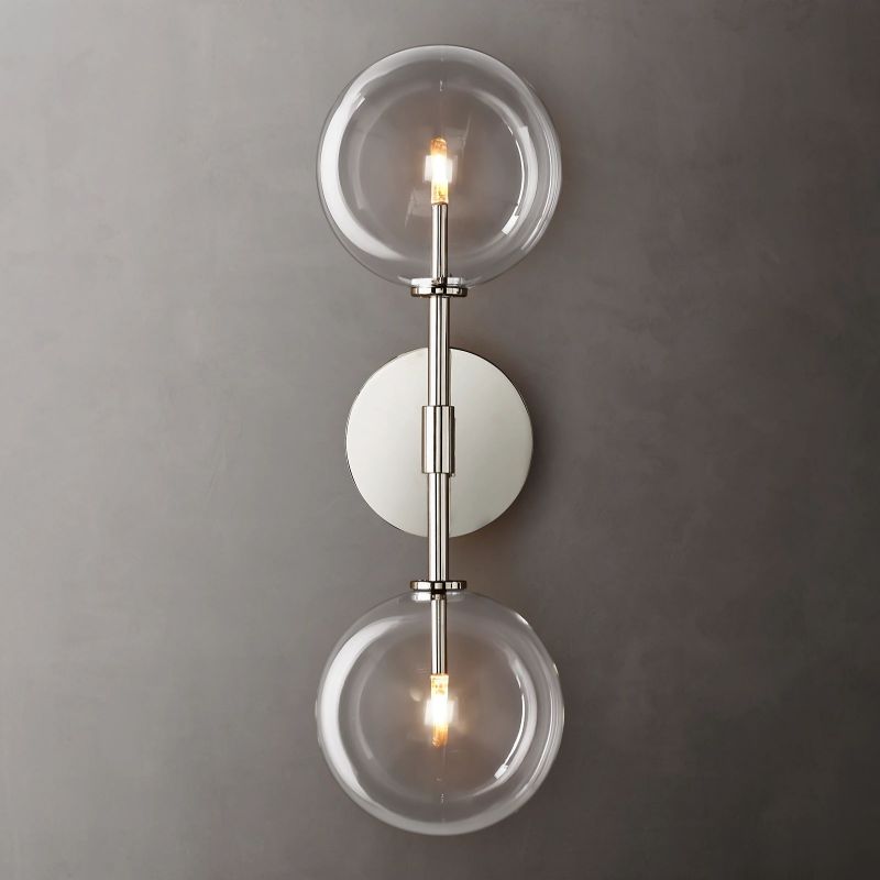 Sera Glass Globe Double Sconce