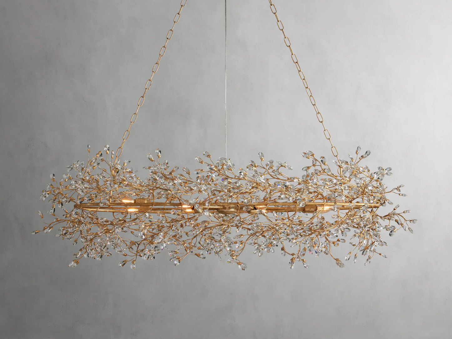 Flora Oval Chandelier 62"W