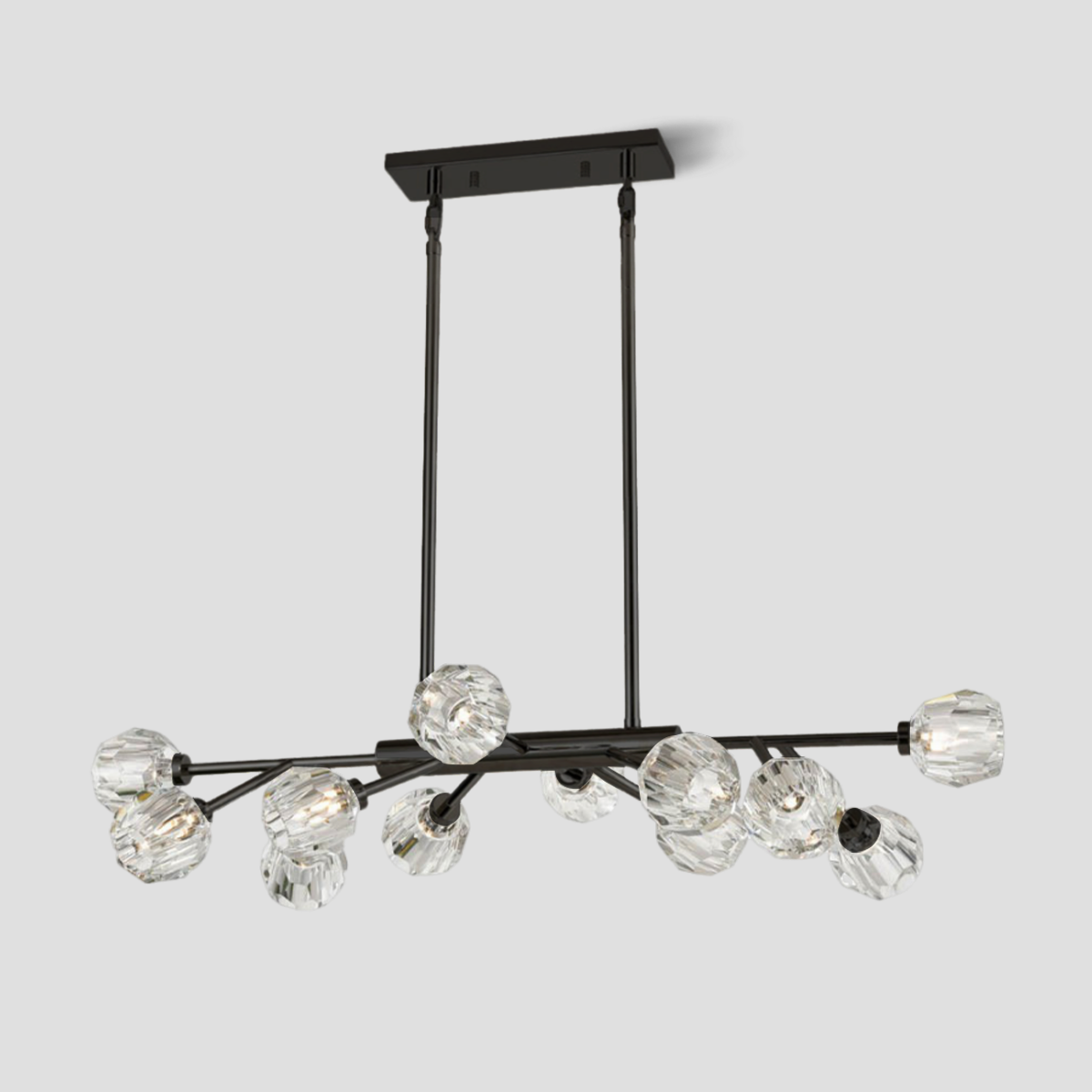 Seaver Clear Glass Linear Chandelier