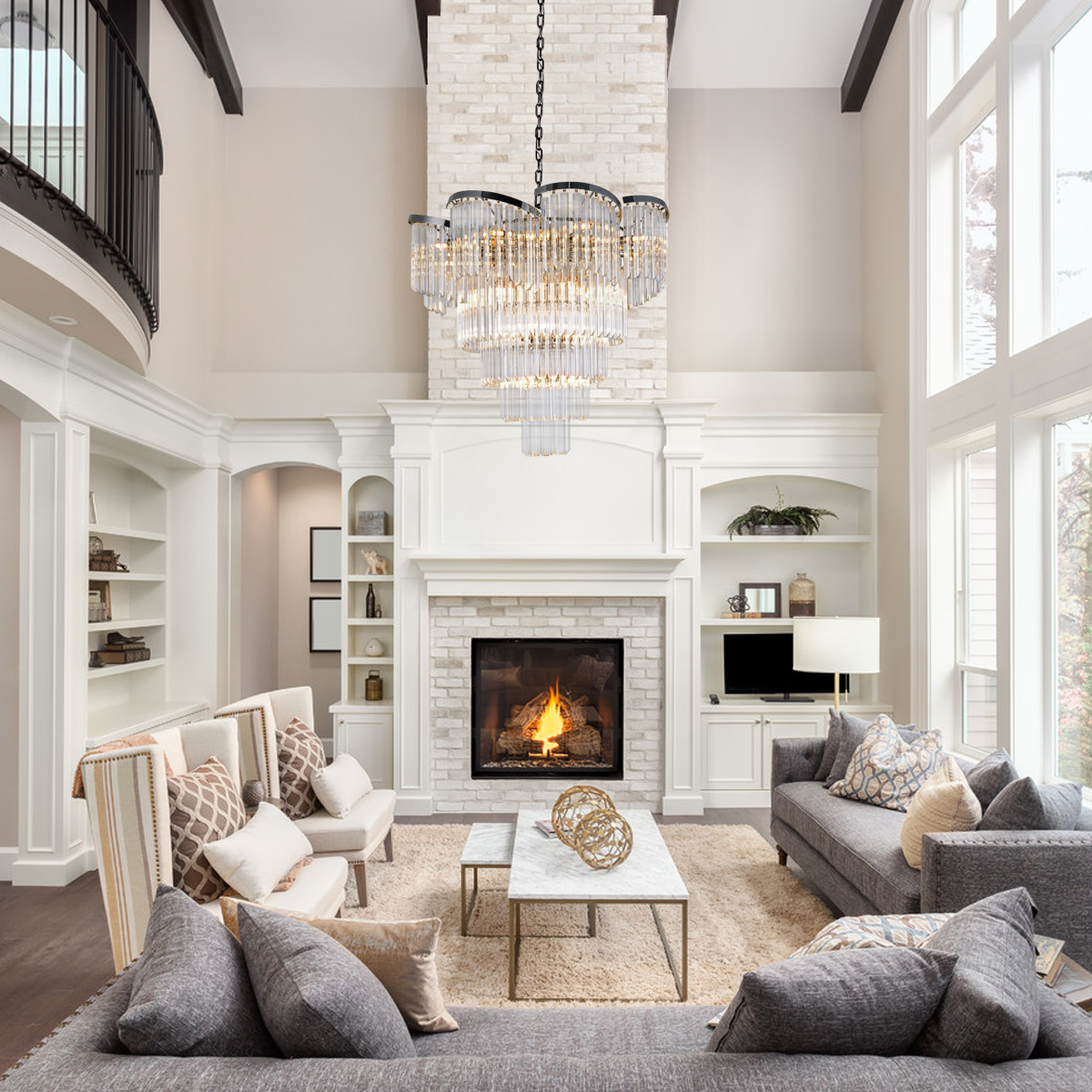 Garett Flow Crystal Chandelier
