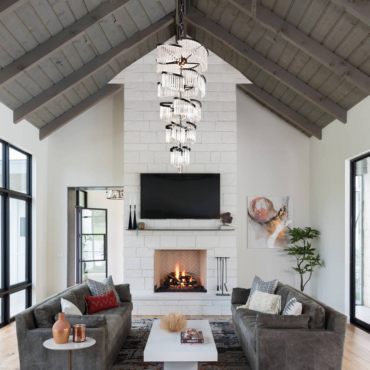 Garett Flow Crystal Chandelier