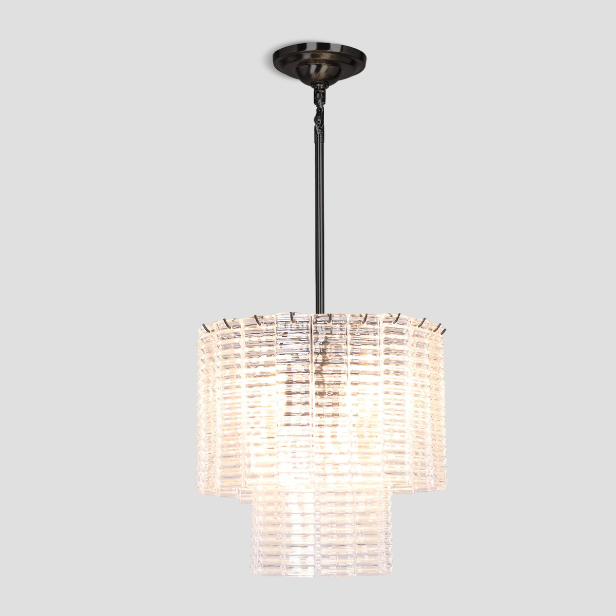 Cheryl Round Glass Tile Chandelier