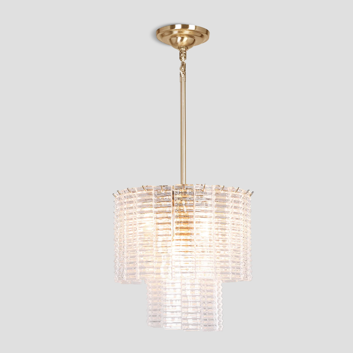 Cheryl Round Glass Tile Chandelier