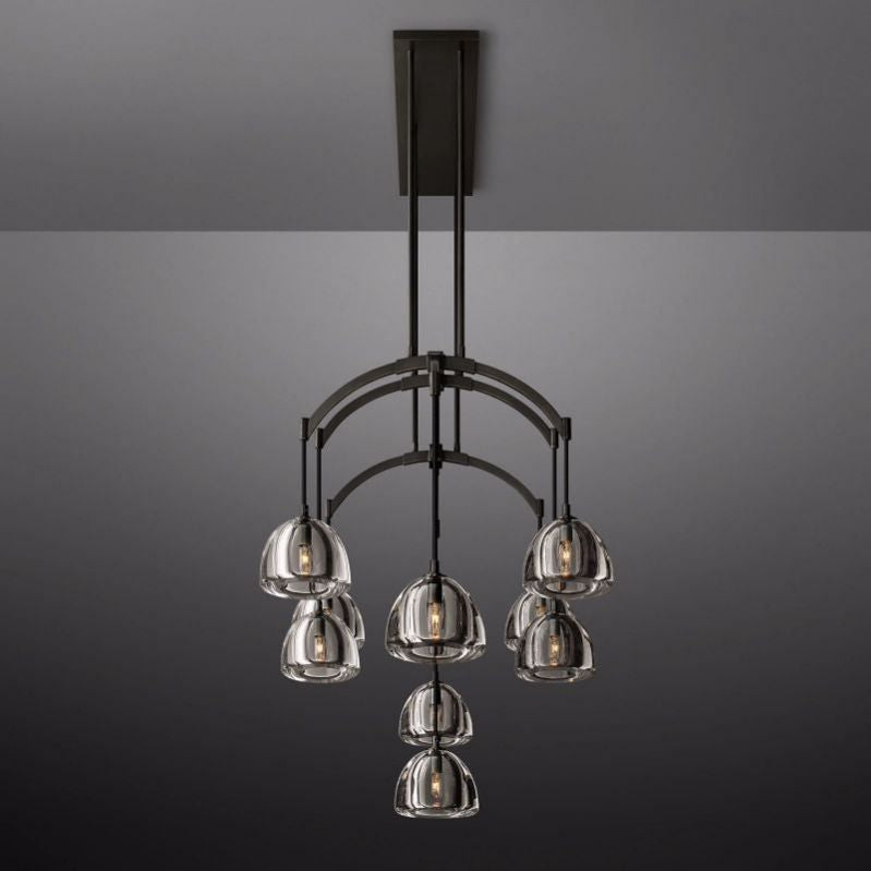 Mushroom Linear Chandelier 54"