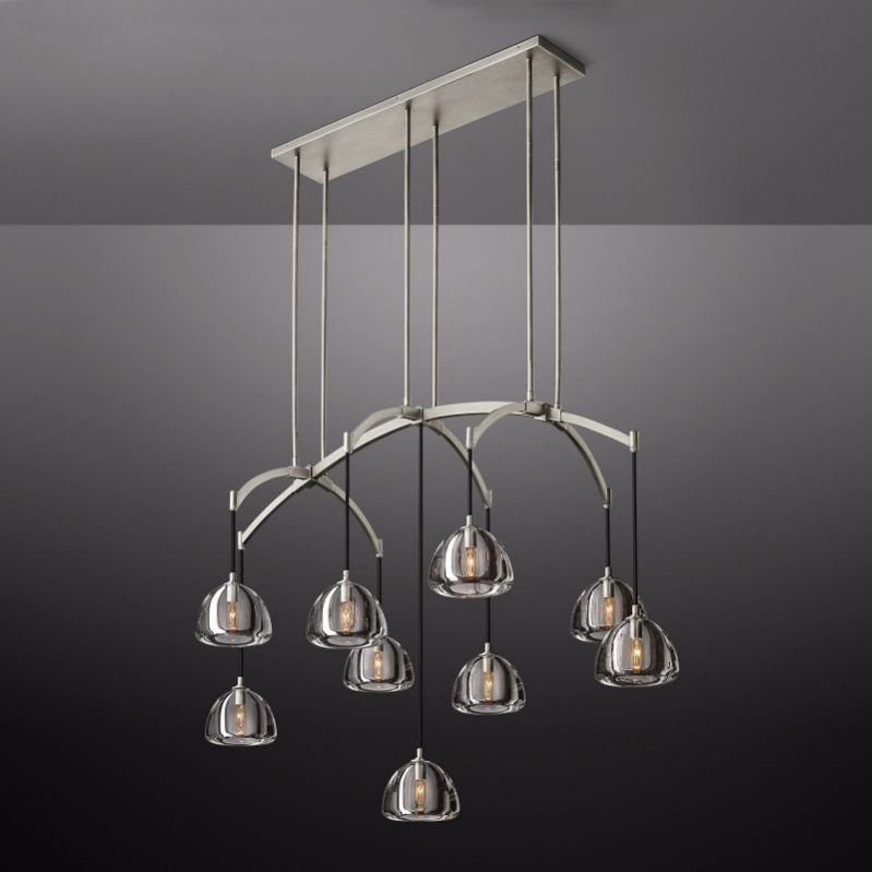 Mushroom Linear Chandelier 54"