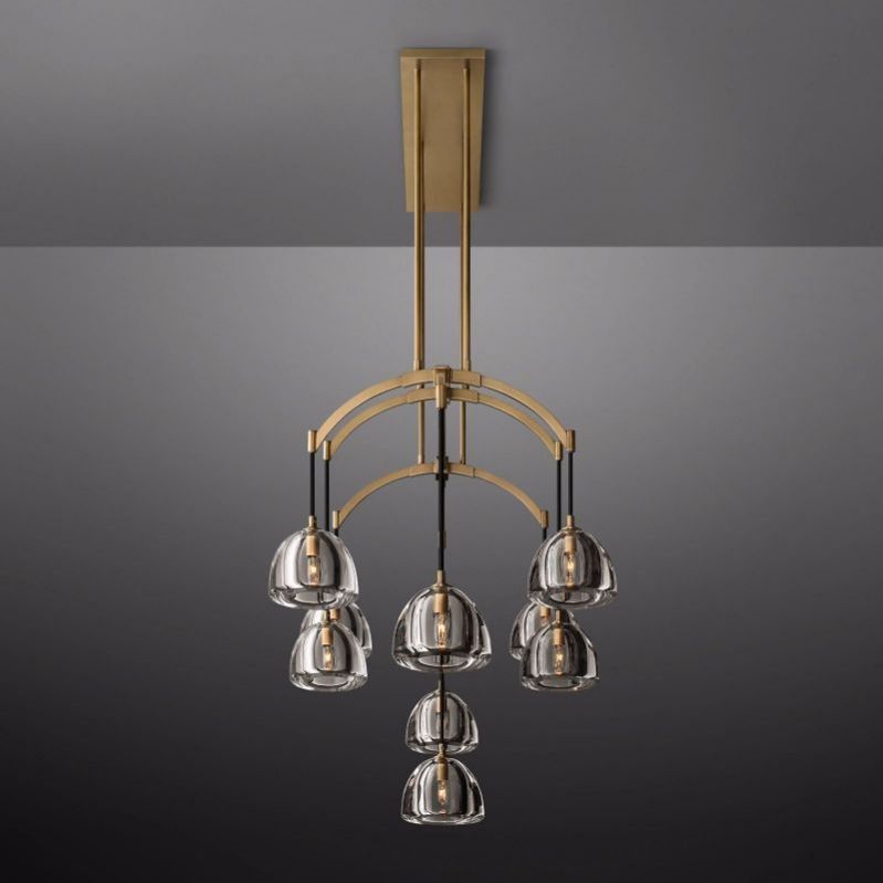 Mushroom Linear Chandelier 54"