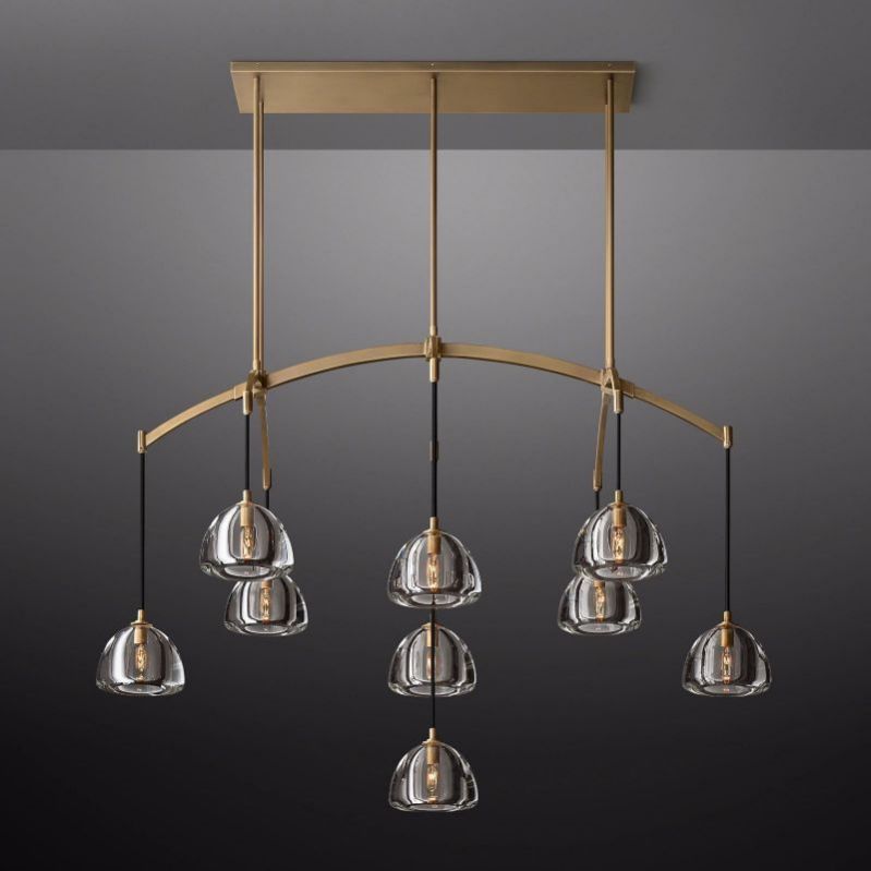 Mushroom Linear Chandelier 54"