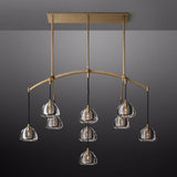 Mushroom Linear Chandelier 54"