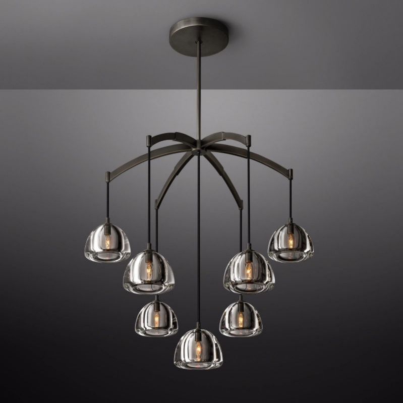 Mushroom Round Chandelier 36"