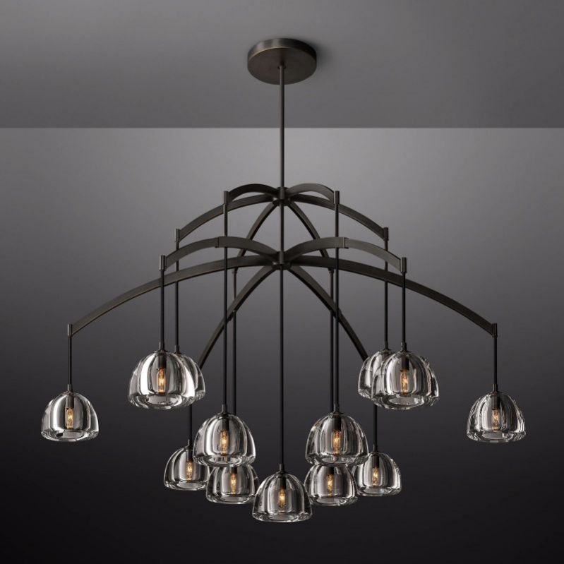 Mushroom Round Chandelier 60"