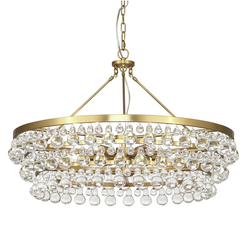 Abbe Waterdrop Round Chandelier 35"