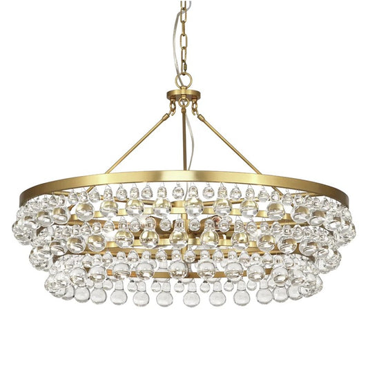 Abbe Waterdrop Round Chandelier 35"