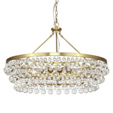 Abbe Waterdrop Round Chandelier 35"