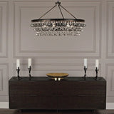 Abbe Waterdrop Round Chandelier 35"