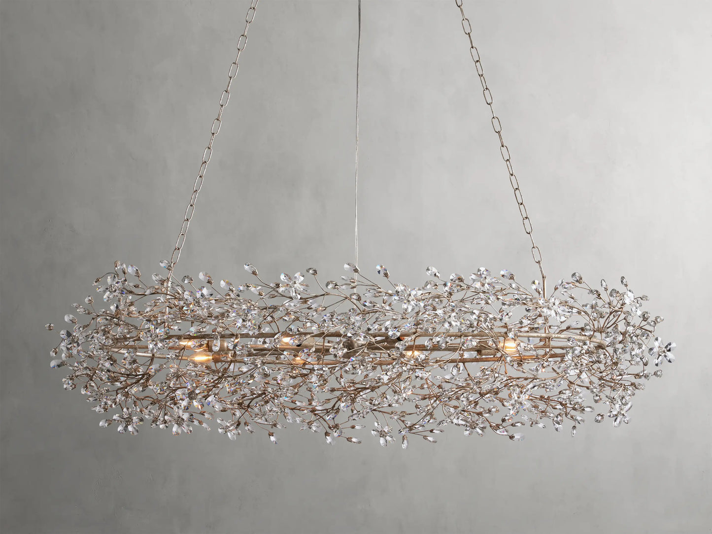 Flora Oval Chandelier 62"W