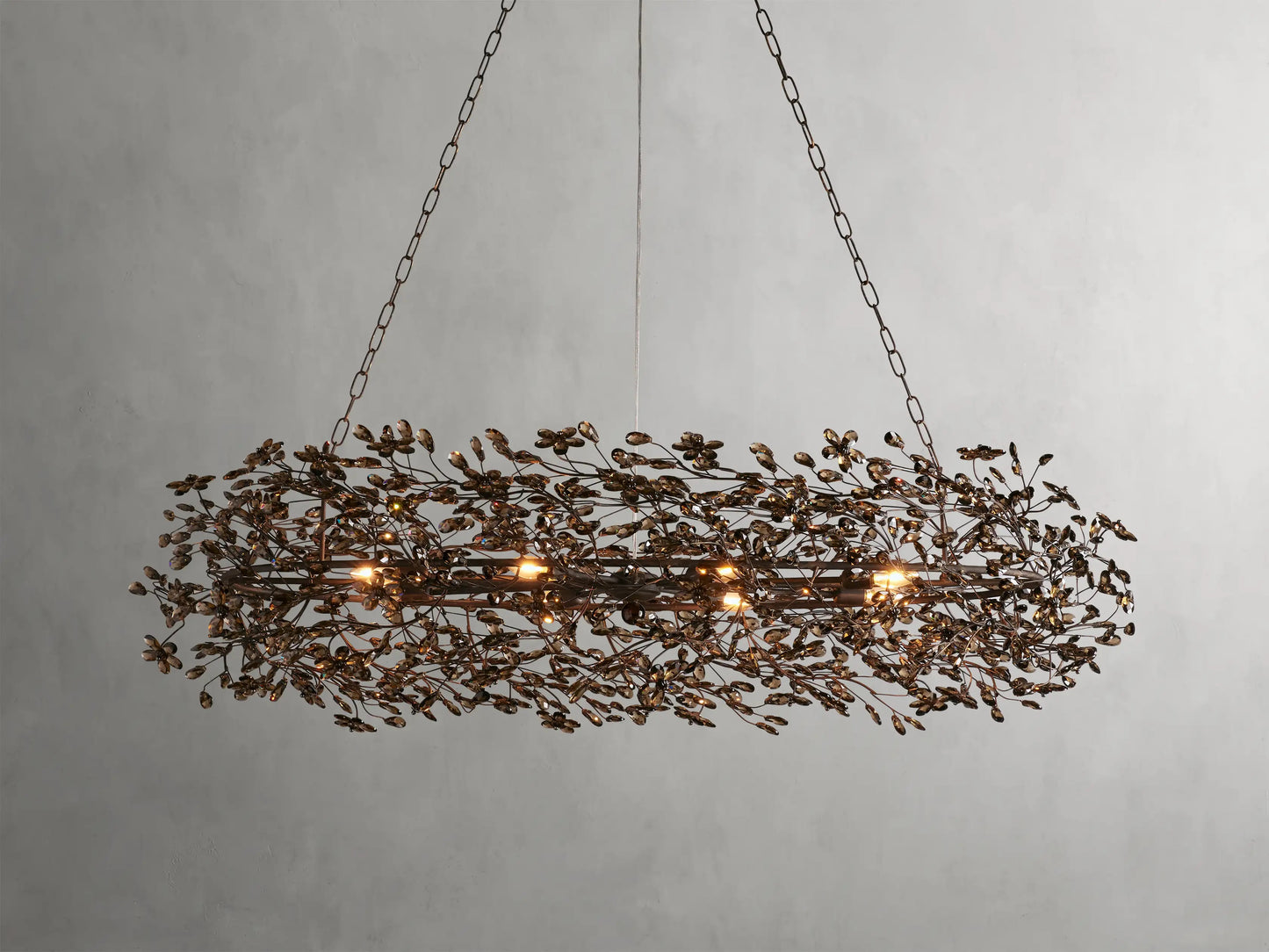 Flora Oval Chandelier 62"W