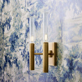 Modern Style Double Sconce -Brass