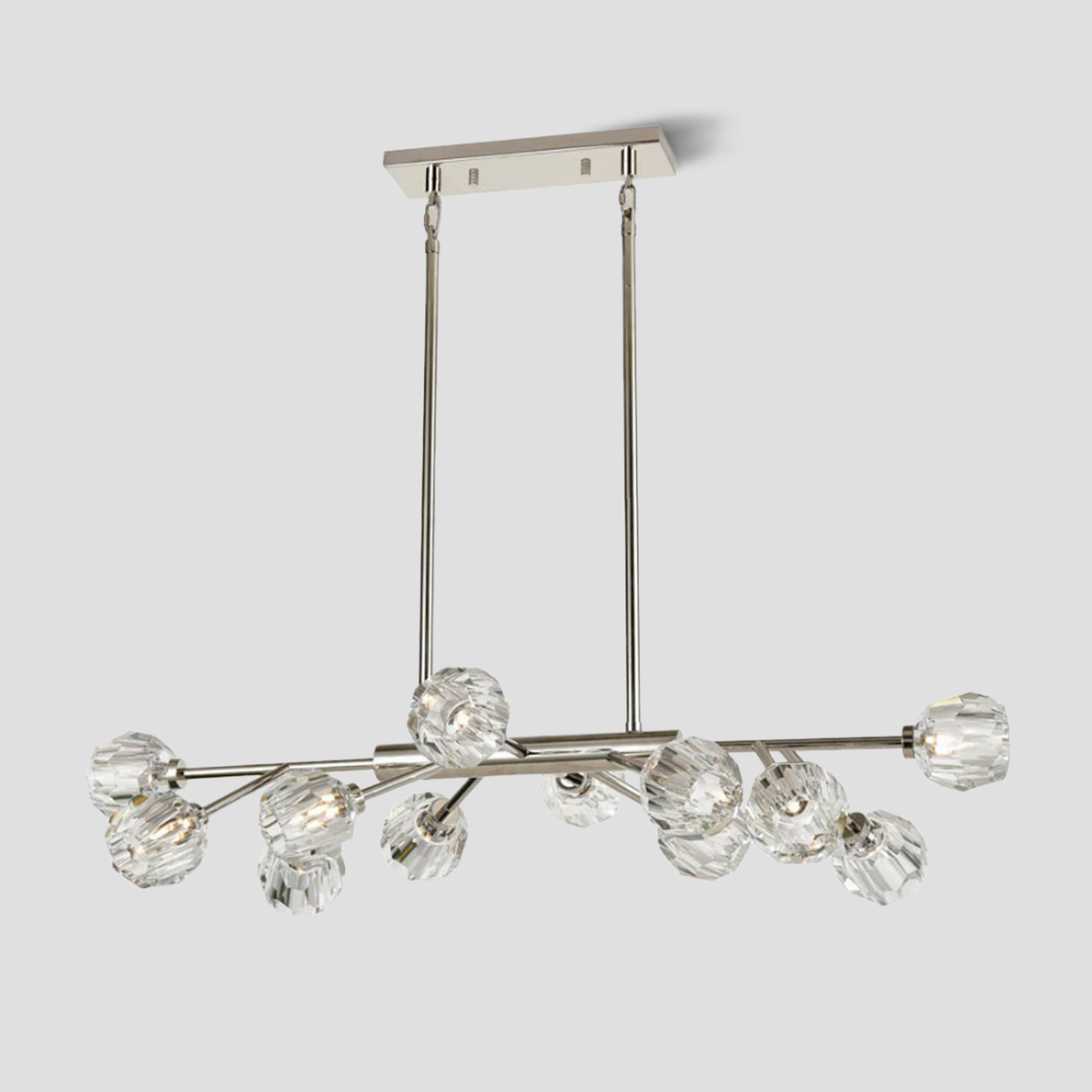 Seaver Clear Glass Linear Chandelier