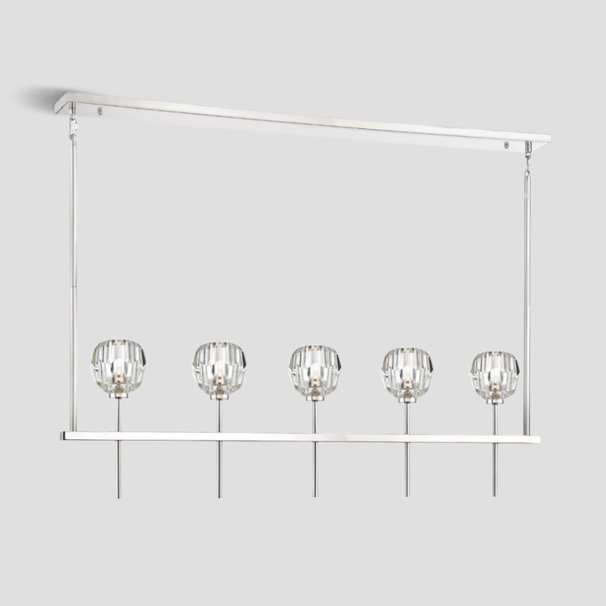 Seaver Clear Glass Linear Chandelier