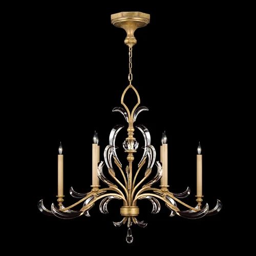 Alice Candle  Oblong Chandelier 44"