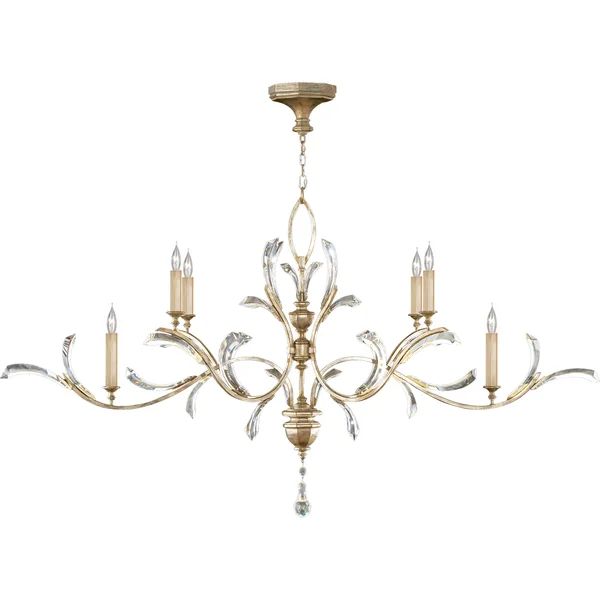 Alice Candle Oblong Chandelier 74"